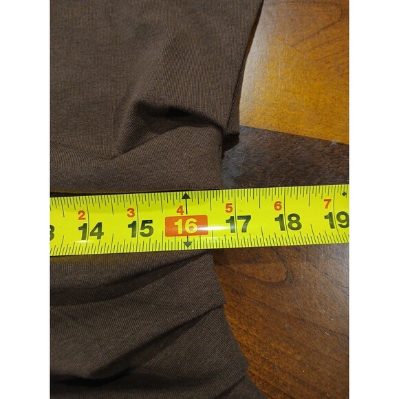 OGL Mockneck Tucks Midi Dress - Hazelnut Coco Sleeveless Brown Ruched Size PXL - Picture 11 of 15